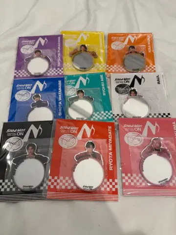 SnowMan ON 거울 스티커 9개 세트