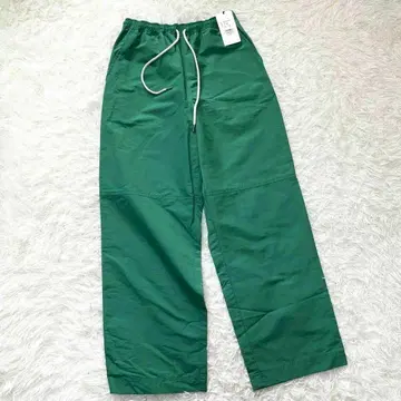 택 포함 새상품 더신존 트레이닝 팬츠 그린 M 사이즈