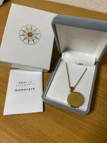 [ 새상품, 미사용 ] mamorare 나침반 목걸이 골드