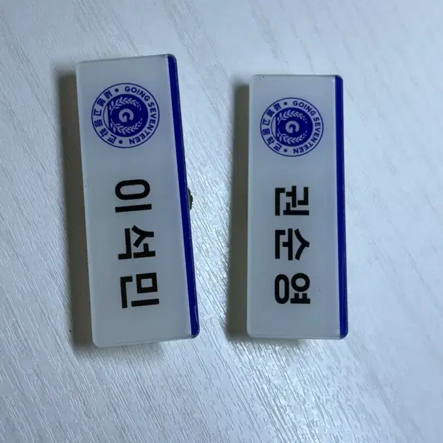 세븐틴 권순영 이석민 명찰