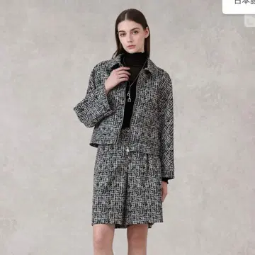 ANAYI 트위디 자카드 포켓 블루종 34