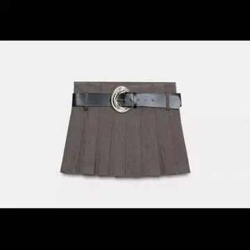 ZARA 플리츠 벨트 큐롯 스커트 XS 사이즈