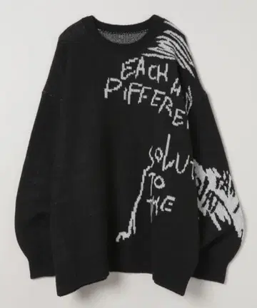 JEANASIS 7G 그래피티 로고 풀오버 블랙 새상품