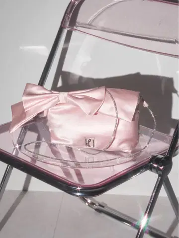 Darich 새틴 파우치 백 PNK 새상품