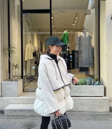 rosymonster 3way 도넛 보아 코트 다운 코트