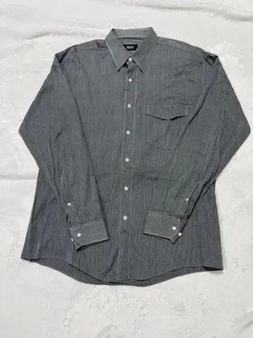 BOSS 휴고보스 남성용 긴팔 셔츠 그레이 42 34/35