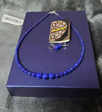 코시다 마사야 라피스라줄리 그라데이션 목걸이 귀찌