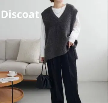 디스코트 페더 얀 튜닉 베스트 롱 기장