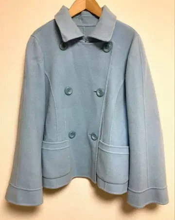 레리안 울 코트 13 캐시미어 혼방 블루 YK0644