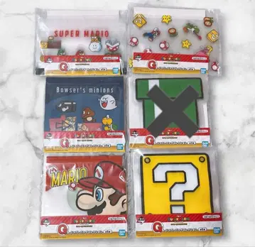 제일복권 슈퍼 마리오 G상 지퍼 백 컬렉션 5종 세트