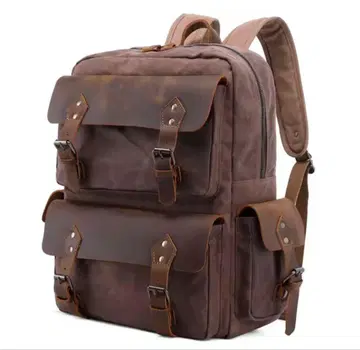 빈티지 레트로 캔버스 대형 럭색