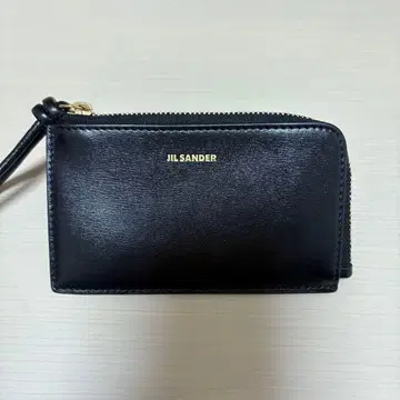 JIL SANDER 블랙 가죽 카드 케이스