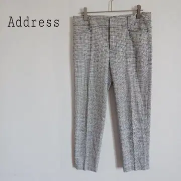 Address 레나운 일본제 슬랙스 팬츠 격자 무늬 오피스 캐주얼