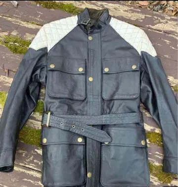 잉글랜드제 벨스태프 팬서형 콤비 가죽 자켓