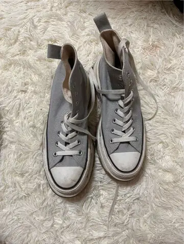 통굽 컨버스 올스타 하이컷 그레이