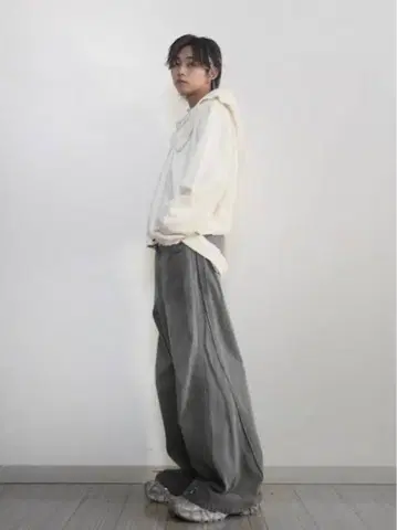 grancy 헤비 웨이트 레이어 디자인 풀 지퍼 후디