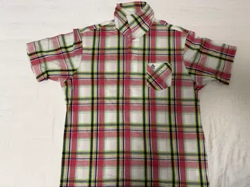 Munsingwear 반팔 체크 셔츠