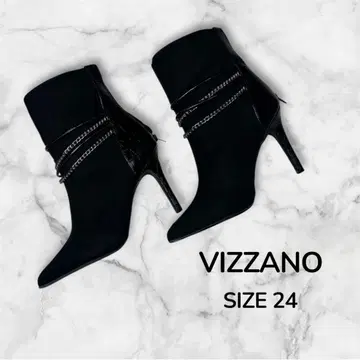 VIZZANO 체인 디자인 숏부츠 블랙 SIZE 24