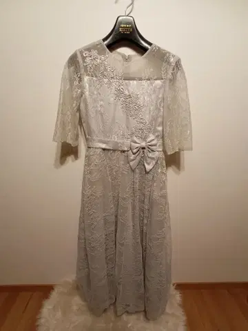 드레스 레이스 원피스 허리 리본