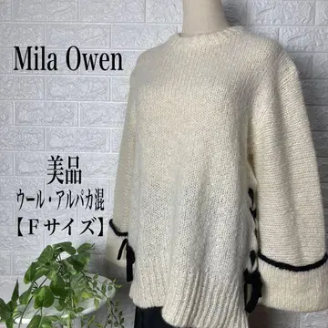 Mila Owen 울 알파카 혼방 긴팔 스웨터 [ F 사이즈 ] 새상품급