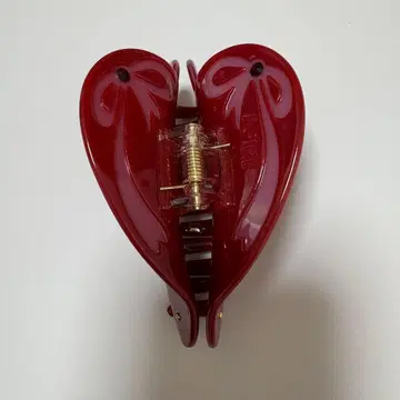 POTETE 리본 하트 헤어 클립