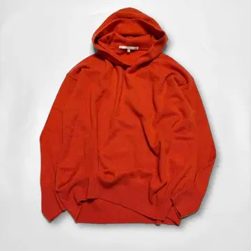 새상품급 자유구 캐시미어 100% 니트 후드티 오렌지 웜 컬러 부드러움