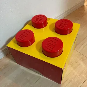 LEGO 스토리지 블록 4 노브 빨간색/옐로우 컬러 하자품