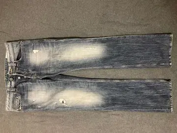 SAFADO 스트레이트 데님 데미지 가공 W30