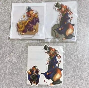 디즈니 세가 럭키 쿠지 정직한 존 기디언 아크릴 스탠드 스티커 꽃