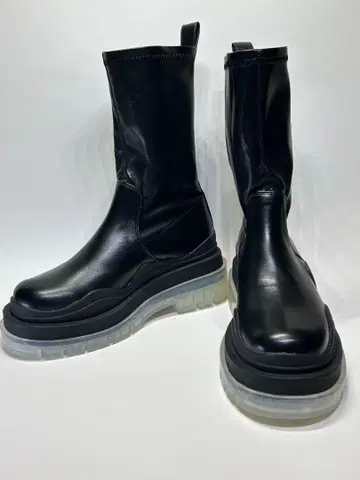 EMODA 미사용 스트레치 부츠 23cm 클리어 솔