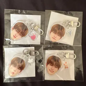 TREASURE 얼굴 아크릴 키링 아사히 세트 컴프 캡슐 토이 희로애락