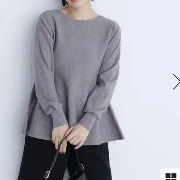 NATURAL BEAUTY BASIC 페플럼 튜닉 니트