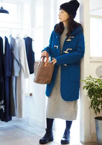 써니클라우드 울 퀼트 더플 코트 펠리시모