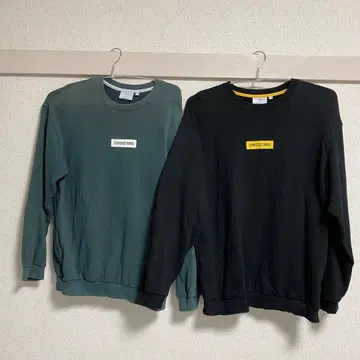 [ 2세트 ] BOX 로고 & 자수 맨투맨 CONVERE TOKYO