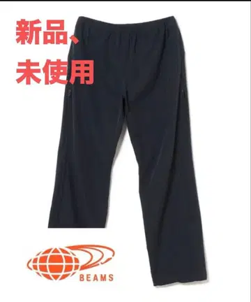 [ 미사용 ] BEAMS 발수 테크 이지 팬츠 블랙