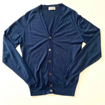 새상품급 영국제 john smedley 가디건 M 네이비 하이 게이지