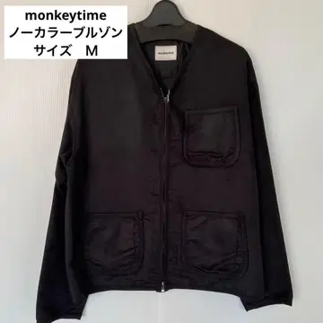 새상품 monkeytime 몽키타임 노카라 블루종 M 블랙