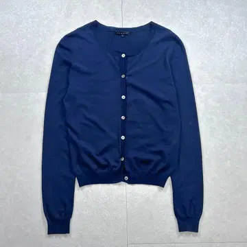 Theory 크루넥 가디건 TIARA 얇은 소재 네이비 S