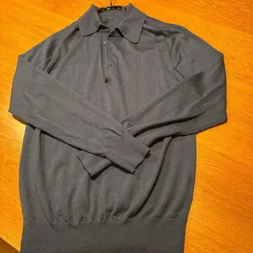 긴팔 피케 셔츠 울