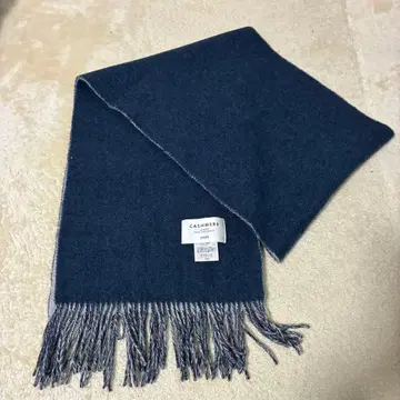 SHIPS 캐시미어 머플러 네이비 블루