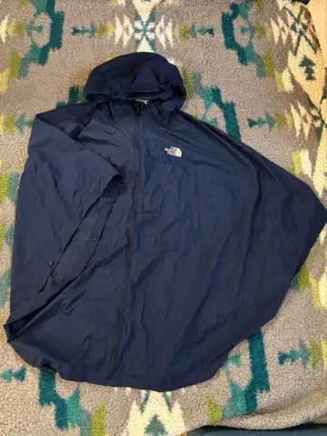 더 노스페이스 네이비 레인 판초