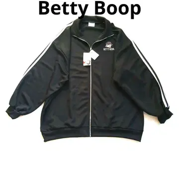 택 포함 Betty Boop 베티 붑 저지 블랙 4L
