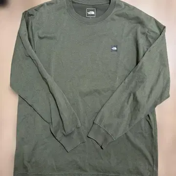 THE NORTH FACE 긴팔 티셔츠 L 사이즈 올리브 그린