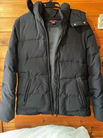 H&M 다운 자켓 S 사이즈 후드 부착