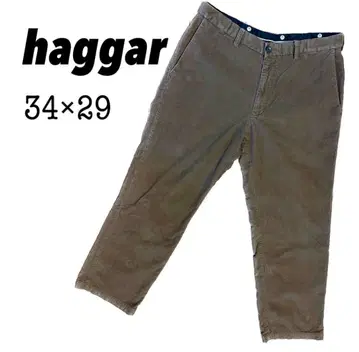 Haggar 하거 코듀로이 캐주얼 빈티지 남성용 XL