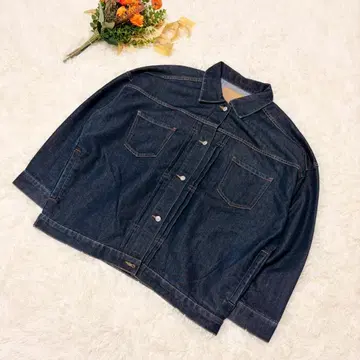 BONLECILL 데님 자켓 박스 실루엣 드롭 숄더