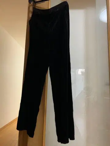 벨벳 와이드 팬츠 스팽글