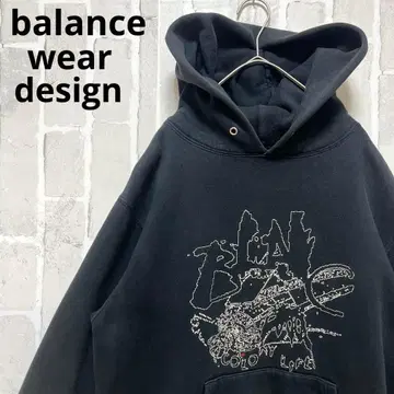 balance wear design 후드티 크롭 L 풀오버 속기모