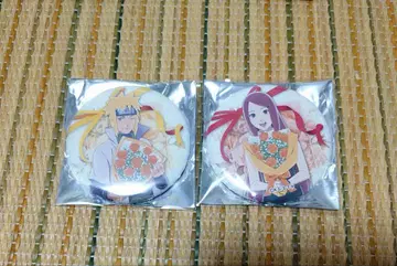 NARUTO 미나토 쿠시나 캔뱃지 2개 세트