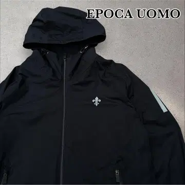 새상품급 EPOCA UOMO 리플렉터 카모플라쥬 더블 지퍼 후드티